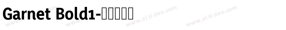 Garnet Bold1字体转换